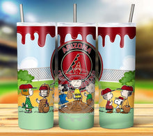 Load image into Gallery viewer, Peanuts Baseball Tumbler Graphics Package