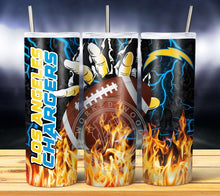 Load image into Gallery viewer, Professional Football Glove on Fire Tumbler Graphics Package