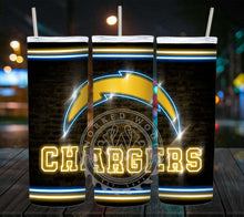 Load image into Gallery viewer, Professional Football Neon Lights Tumbler Graphics Package