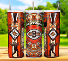 Load image into Gallery viewer, Professional Football Stained Glass v1 Tumbler Graphics Package