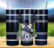 Load image into Gallery viewer, Professional Football Micky and Minnie Tumbler Graphics Package