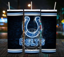 Load image into Gallery viewer, Professional Football Neon Lights Tumbler Graphics Package