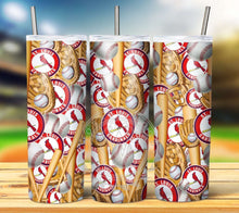 Load image into Gallery viewer, Professional Baseball Seamless Tumbler Graphics Package