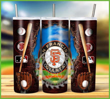 Load image into Gallery viewer, Professional Baseball Wooden Frame Tumbler Graphics Package