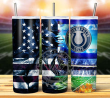 Load image into Gallery viewer, Professional Football Grunge Tumbler Graphics Package