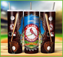 Load image into Gallery viewer, Professional Baseball Wooden Frame Tumbler Graphics Package