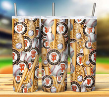 Load image into Gallery viewer, Professional Baseball Seamless Tumbler Graphics Package