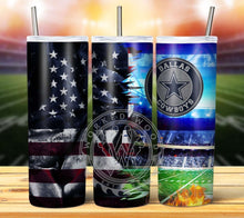 Load image into Gallery viewer, Professional Football Grunge Tumbler Graphics Package