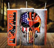 Load image into Gallery viewer, Professional Football Loyal Skull Tumbler Graphics Package