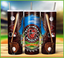 Load image into Gallery viewer, Professional Baseball Wooden Frame Tumbler Graphics Package