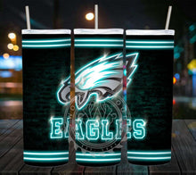 Load image into Gallery viewer, Professional Football Neon Lights Tumbler Graphics Package