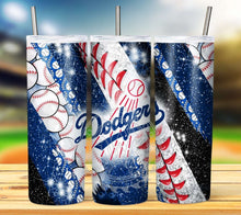 Load image into Gallery viewer, Professional Baseball Glitter Tumbler Graphics Package