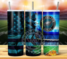 Load image into Gallery viewer, Professional Football Grunge Tumbler Graphics Package