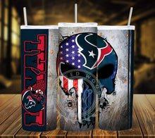 Load image into Gallery viewer, Professional Football Loyal Skull Tumbler Graphics Package
