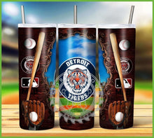 Load image into Gallery viewer, Professional Baseball Wooden Frame Tumbler Graphics Package