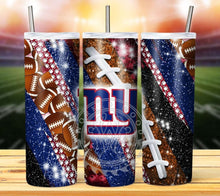 Load image into Gallery viewer, Professional Football Glitter Tumbler Graphics Package
