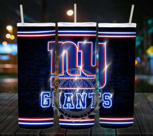 Load image into Gallery viewer, Professional Football Neon Lights Tumbler Graphics Package