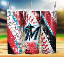 Load image into Gallery viewer, Professional Baseball Glitter Tumbler Graphics Package