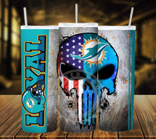 Load image into Gallery viewer, Professional Football Loyal Skull Tumbler Graphics Package