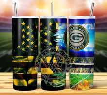 Load image into Gallery viewer, Professional Football Grunge Tumbler Graphics Package