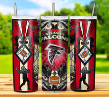 Load image into Gallery viewer, Professional Football Stained Glass v1 Tumbler Graphics Package
