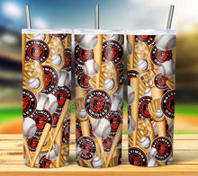 Load image into Gallery viewer, Professional Baseball Seamless Tumbler Graphics Package