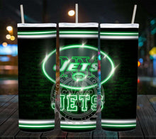 Load image into Gallery viewer, Professional Football Neon Lights Tumbler Graphics Package
