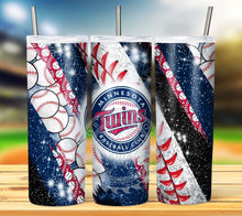 Load image into Gallery viewer, Professional Baseball Glitter Tumbler Graphics Package