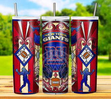 Load image into Gallery viewer, Professional Football Stained Glass v1 Tumbler Graphics Package