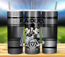 Load image into Gallery viewer, Professional Football Micky and Minnie Tumbler Graphics Package
