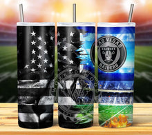 Load image into Gallery viewer, Professional Football Grunge Tumbler Graphics Package