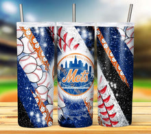 Load image into Gallery viewer, Professional Baseball Glitter Tumbler Graphics Package