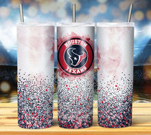 Load image into Gallery viewer, Professional Football Watercolor Glitter Tumbler Graphics Package