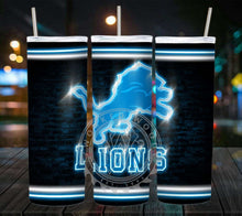 Load image into Gallery viewer, Professional Football Neon Lights Tumbler Graphics Package