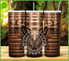 Load image into Gallery viewer, Engraved Deer Tumbler Graphics Package