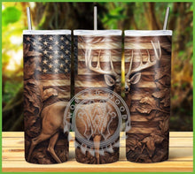 Load image into Gallery viewer, Engraved Deer Tumbler Graphics Package