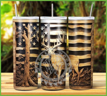 Load image into Gallery viewer, Engraved Deer Tumbler Graphics Package