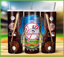 Load image into Gallery viewer, Professional Baseball Wooden Frame Tumbler Graphics Package
