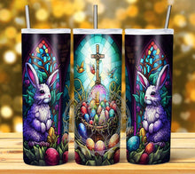 Load image into Gallery viewer, Stained Glass Easter Tumbler Graphics Package