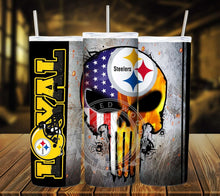 Load image into Gallery viewer, Professional Football Loyal Skull Tumbler Graphics Package