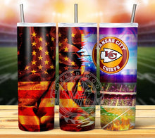 Load image into Gallery viewer, Professional Football Grunge Tumbler Graphics Package