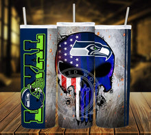 Load image into Gallery viewer, Professional Football Loyal Skull Tumbler Graphics Package