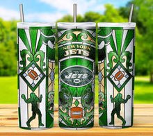 Load image into Gallery viewer, Professional Football Stained Glass v1 Tumbler Graphics Package