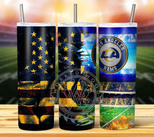 Load image into Gallery viewer, Professional Football Grunge Tumbler Graphics Package