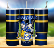 Load image into Gallery viewer, Professional Football Micky and Minnie Tumbler Graphics Package
