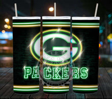 Load image into Gallery viewer, Professional Football Neon Lights Tumbler Graphics Package