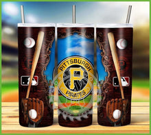 Load image into Gallery viewer, Professional Baseball Wooden Frame Tumbler Graphics Package