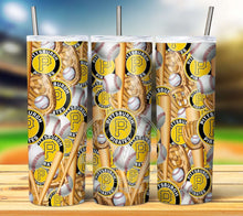 Load image into Gallery viewer, Professional Baseball Seamless Tumbler Graphics Package