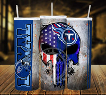 Load image into Gallery viewer, Professional Football Loyal Skull Tumbler Graphics Package