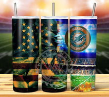 Load image into Gallery viewer, Professional Football Grunge Tumbler Graphics Package